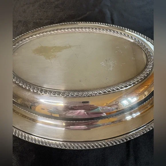 Poole Silver Plated Serving Dish - Picture 3 of 9